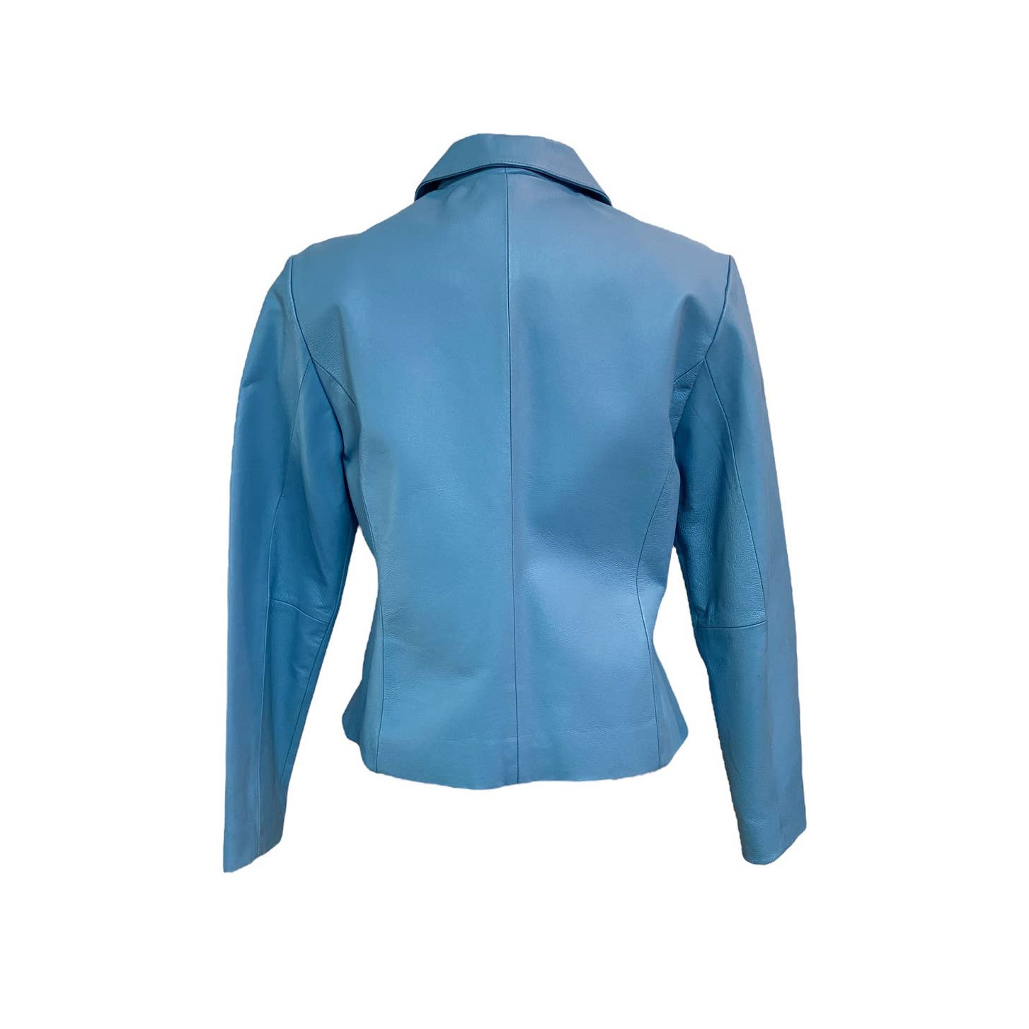 Veste En Cuir Marron Pour Femme - Beverly Hills Leather Club - Taille M - Fabriquée En Italie