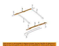 Chrysler Oem 06-07 Caravan Roof Luggage Carrier-side Rail Assy 5113373aa