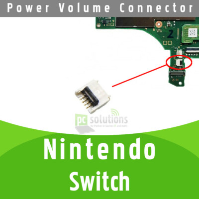   Nintendo Switch Konsole Power Volume FPC Connector Lauter Leiser Ein Aus