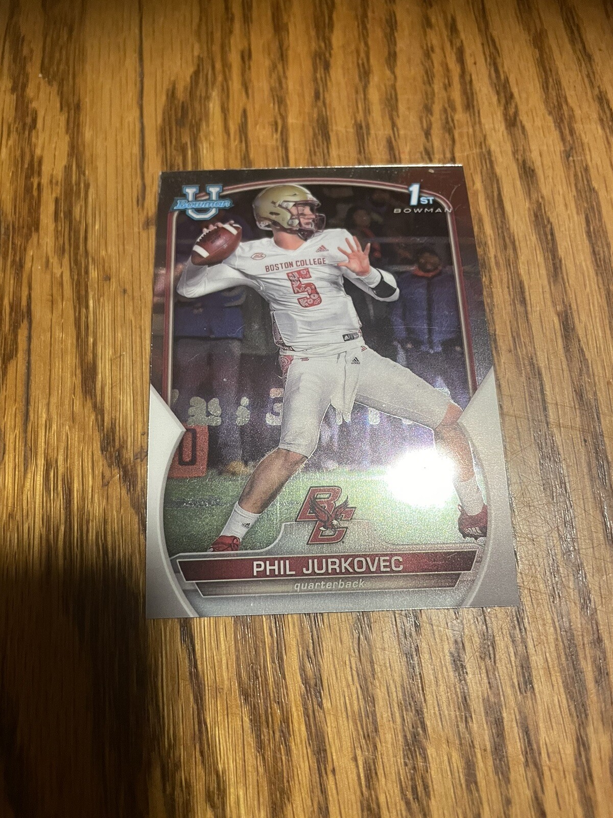 Phil Jurkovec 2022 Topps Chrome Bowman U #35 Boston College 1st Bowman