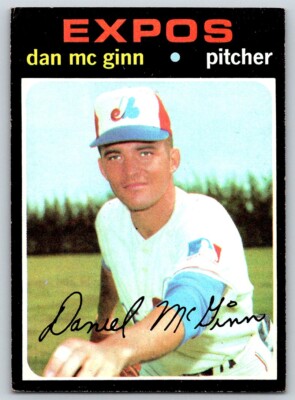 1971 Topps DAN MCGINN #21 Montreal Expos corner wear