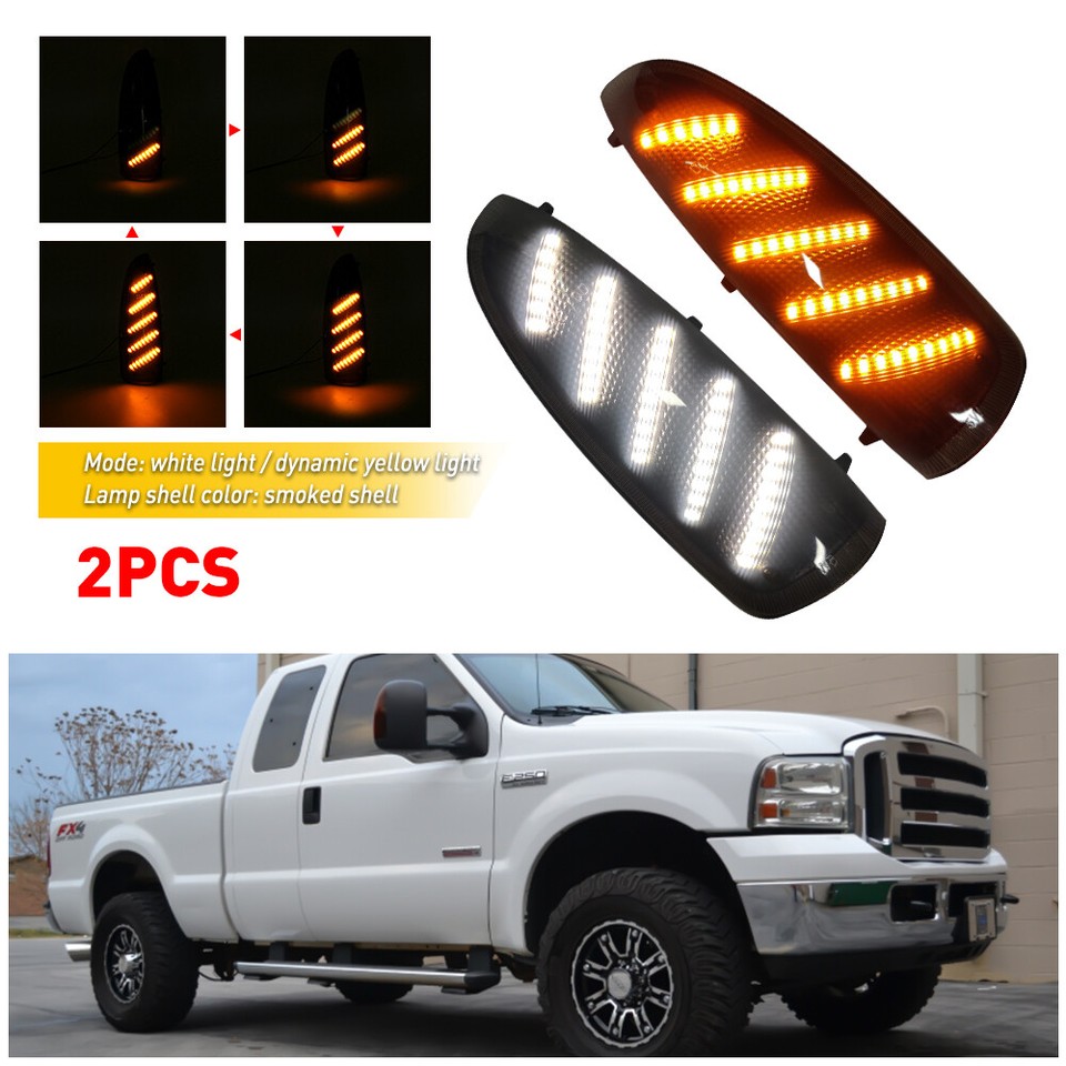 Sequential LED Power Mirror Turn Signal Lamp For Ford FSeries Super