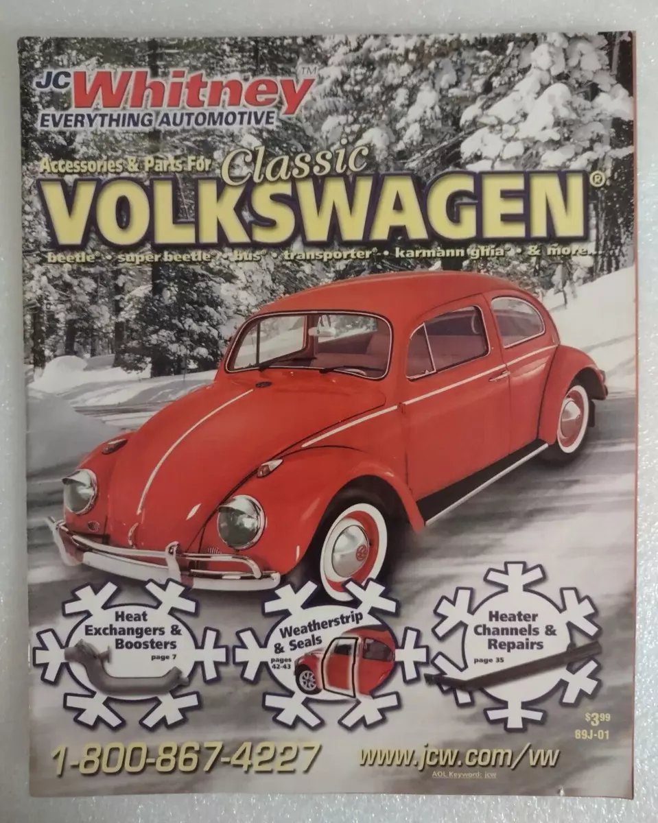 J.C. Whitney Accessories Parts Catalog For Classic Volkswagen 89J 01