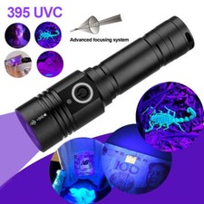 280nm  395nm UV Ultra Violet Led Flashlight Blacklight Inspection Lamp Torch