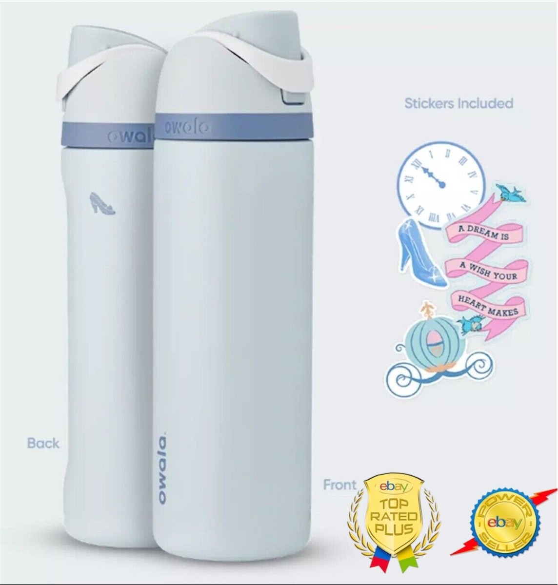 Owala Disney Princess Cinderella 24oz Stainless Steel FreeSip