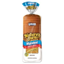 NATURE'S OWN WHITE WHEAT BREAD 20 OZ EACH (1)