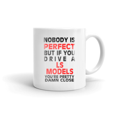 Nobody's Perfect Except LS MODELS Driver Coffee Tea Ceramic Mug Office Work Cup