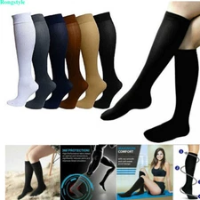 Compression Socks Stockings Womens Mens Knee High Medical 20-30 mmHG S-XXL