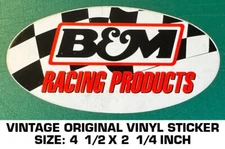 B&M RACING PRODUCT - VINTAGE ORIGINAL VINYL DECAL STICKER - DRAG - SHIFTERS
