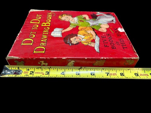 Dot To Dot Drawings Books 1939 Platt & Munk Co. USA Box Only No Books - Picture 10 of 11
