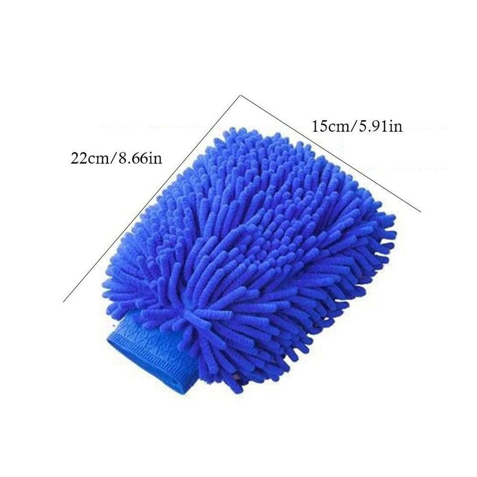 Doublesided Care Cleaning Gloves Washable Detailing Brush Car Washing