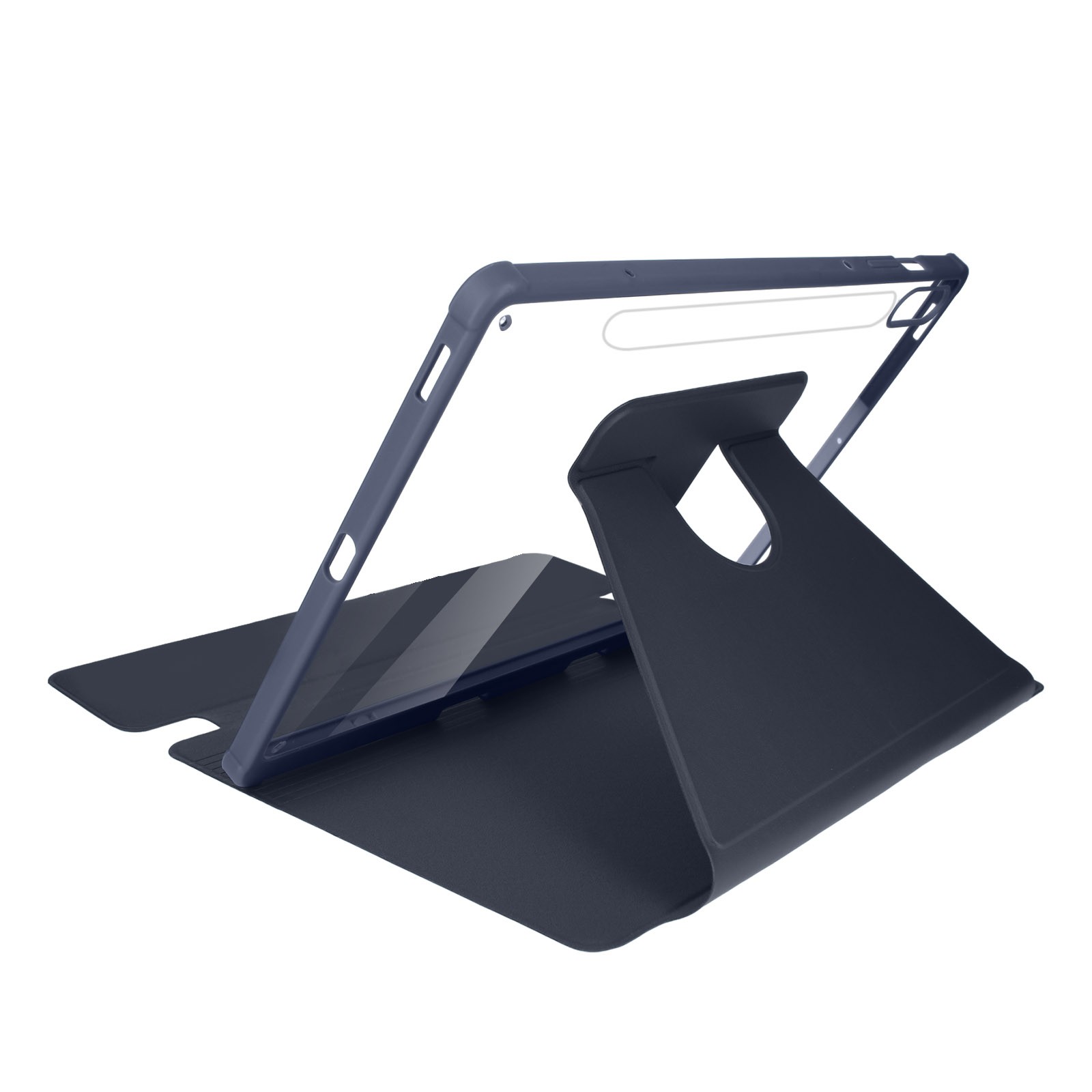 Protection Samsung Tab S9 FE anti-rayure avec socle bleu nuit