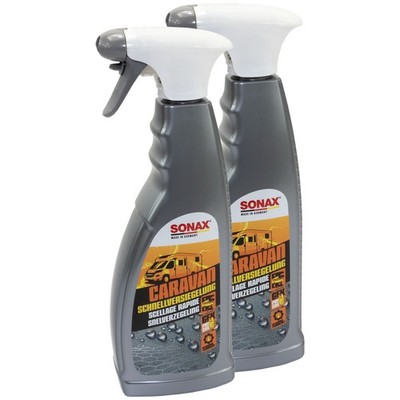 SONAX CARAVAN SchnellVersiegelung 2x 750 ml Lackschutz Pflege Wohnwagen Camper