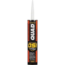 OSI QUAD 10 Oz. Window, Door & Siding Polymer Sealant, Clear 827837 Pack of 12