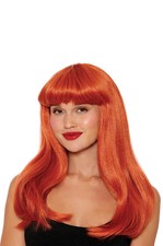 Brand New Auburn Wavy wth Bangs Adult Wig