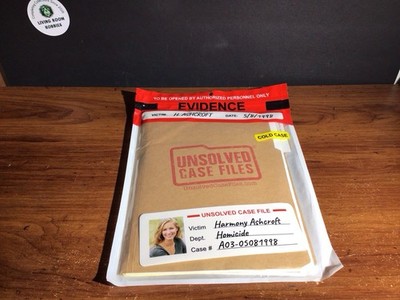 Unsolved Case Files Harmony Ashcroft Cold Case Murder Mystery Game 2020