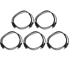 Five Pack of YCS Basics 3 Foot 3.5mm Headphone Extension Cables Male/Female