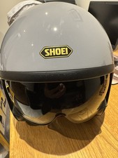 SHOEI JO J.O. RAT GREY OPEN FACE MOTORCYCLE CRUISER SCOOTER HELMET SMALL 