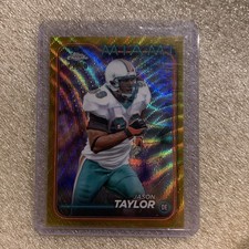 2024 Topps Chrome - Jason Taylor #108 Gold Refractor /50 Miami Dolphins HOF