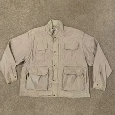 Vintage Norm Thompson Photo Fishing Hunting Convertible Vest Jacket Size 2XL USA