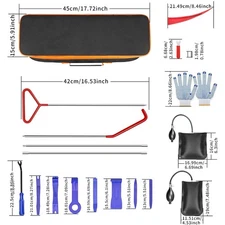 New 24Pcs Emergency Auto Tool Car Window Door Lock Unlock Out Repair Tool Set