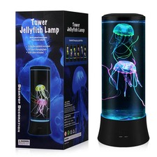 Jellyfish Lamp, LED Nlight Light with 7 Color Changing Mood Lamp for Adults K...