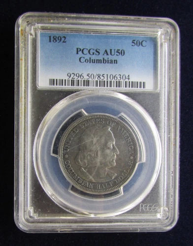 1892 Columbia Expo Classic Commemorative Half Dollar PCGS AU50
