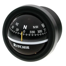 Ritchie Compass, Dash Mount, 2.75" Dial, Black. V-57.2