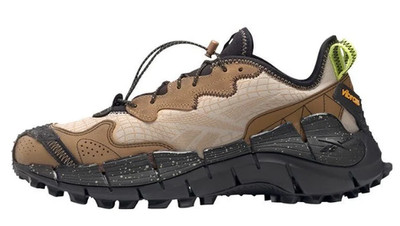 Reebok Zig Kinetica 2 Edge Modern Beige Black Brown H00114  Men's 7.5-13 New