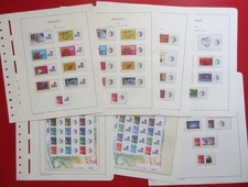 FRANCE - LOT DE TIMBRES PERSONNALISÉS DIVERS SUR PAGES D'ALBUM