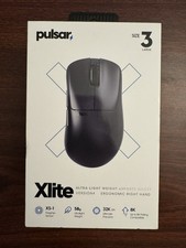 Pulsar Gaming Gears Xlite v4 Wireless Gaming Mouse, Ultra Light 58g Black