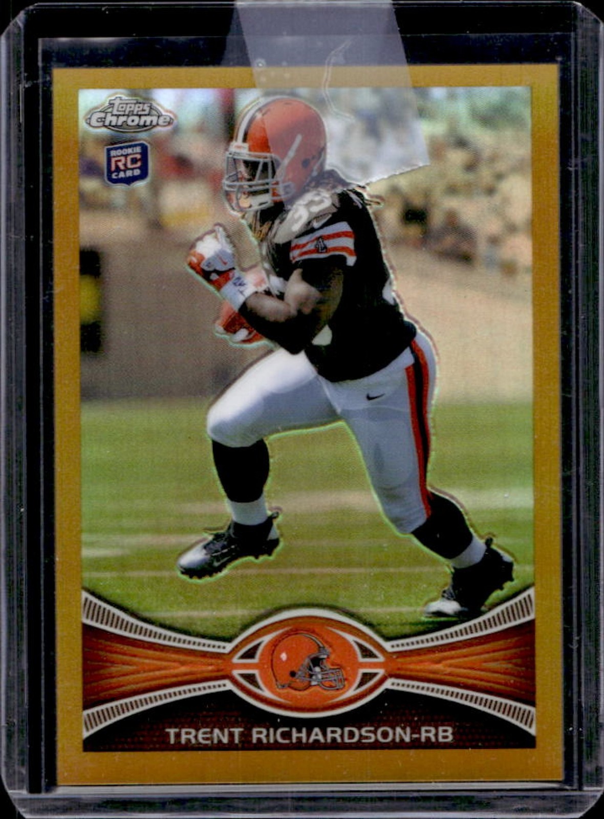 Trent Richardson Topps Chrome #23 Gold Refractor