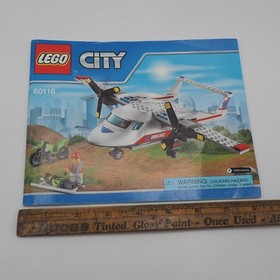LEGO City 60116 City Ambulance Plane Instruction Manual Only