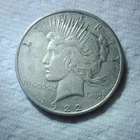 1922D Peace Silver Dollar $1 Silver Coin Circulated Uncertified