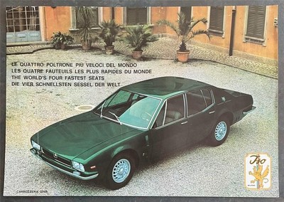 ISO Rivolta S4 Car Sales Specification Leaflet c1970 Multi-Lingual