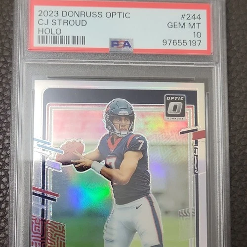 Panini 2023 Donruss Optic Rated Rookie C.J. Stroud #244 Texans Holo Prizm PSA 10