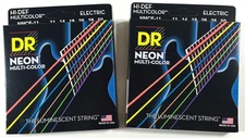 DR Guitar Strings 2 Sets Electric Neon Multicolor 11-50