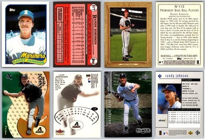 Randy Johnson 4 Card Lot - Seattle Mariners / Arizona Diamondbacks / RC - HOF