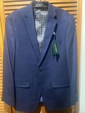 Ralph Lauren Wool Silk Cashmere Classic-Fit Navy Blazer 40 L NEW 450