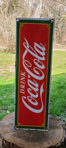Coca Cola soda Advertising vintage porcelain sign