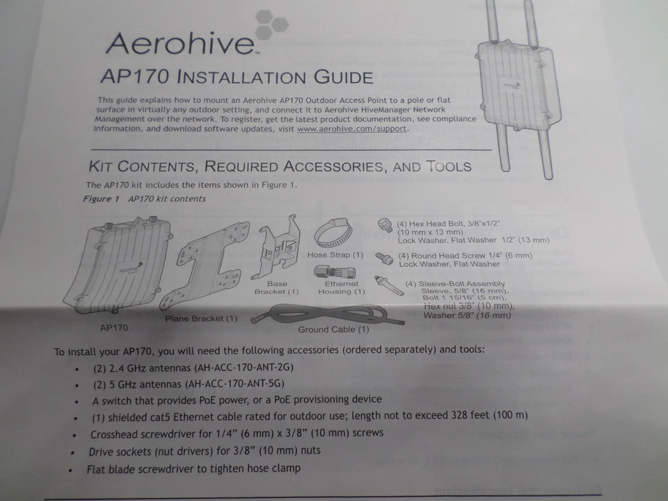 Aerohive  HiveAP 170 300Mbps Wireless Access Point (WAP) - Image 4 of 4