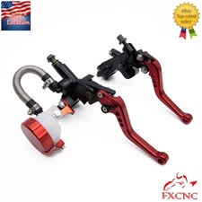 125-300CC Master Cylinder Reservoir Pump Clutch Brake Levers Hydraulic CNC Short