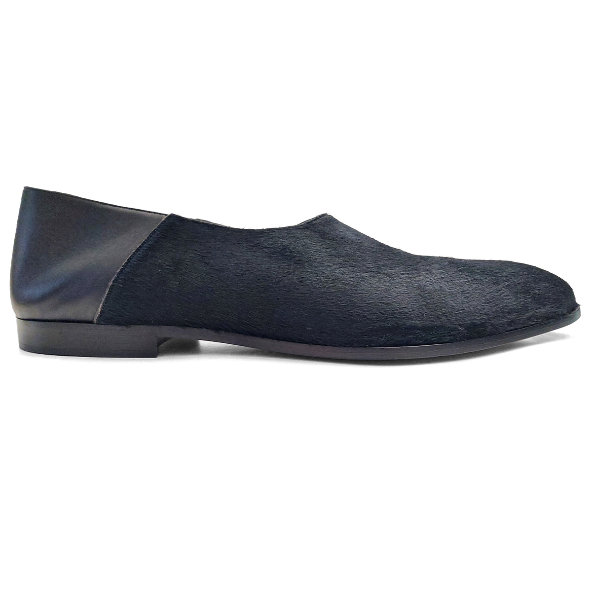 Bally Vegas Flat Loafers In Black Haircalf Leather US 11 EU 10 (0538) Bally Leather Slip-On Loafers | Saks Fifth Avenue main image 3