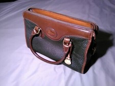 Dooney Bourke Satchel Purse All-Weather 100 LEATHER USA vintage pocketbook