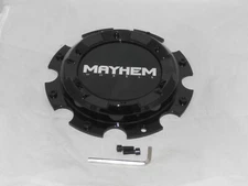 Mayhem 8107 Cogent Dually Gloss Black Front Wheel Rim Center Cap TW C108107B02F
