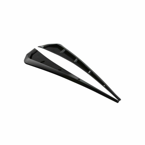 2Pcs Glossy Black Car Exterior Side Fender Vent Air Wing Cover Trim Universal US - Picture 6 of 11