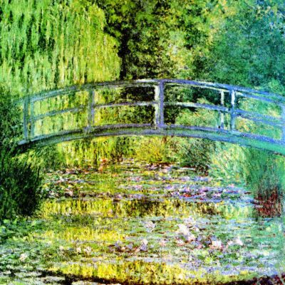 THE WATER LILY POND HARMONY IN GREEN 1899 GARDEN PAINTING BY CLAUDE MONET REPRO