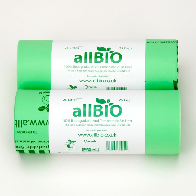 25l compostable bin liners