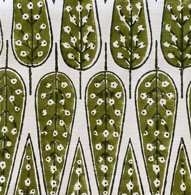 SEEMAKRISH Yarmouth Arboretum Green 100% Cotton new remnant