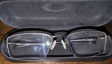 Used Oakley OX5113-0156 LIZARD Eyeglasses Satin Black Titanium 54-18-135 Great